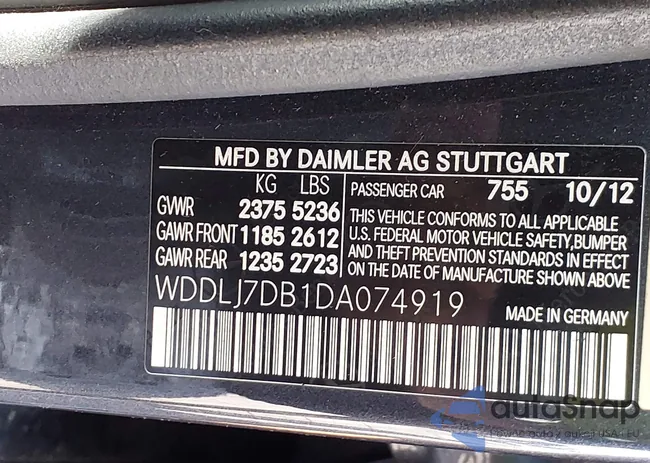 WDDLJ7DB1DA074919: 42727458