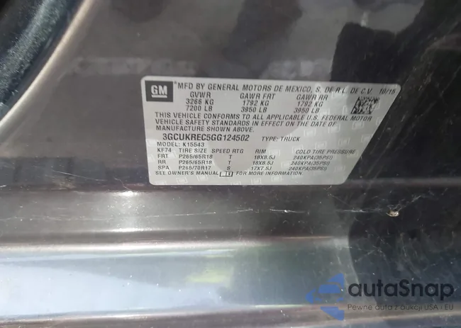 3GCUKREC5GG124502: 42727541