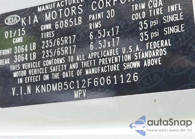 KNDMB5C12F6061126: 42727592