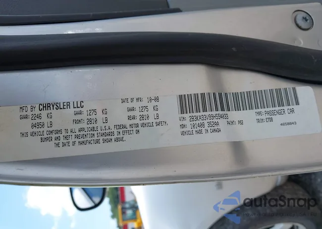 2B3KA33V99H554033: 42728174