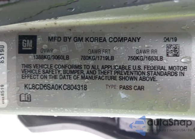 KL8CD6SA0KC804318: 42728229