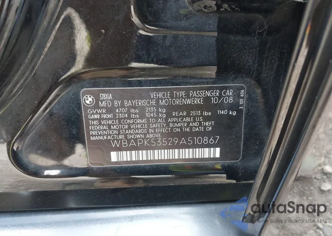 WBAPK53529A510867: 42728329