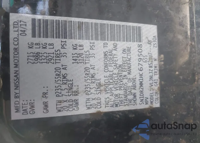 5N1DR2MM1HC679508: 42728341