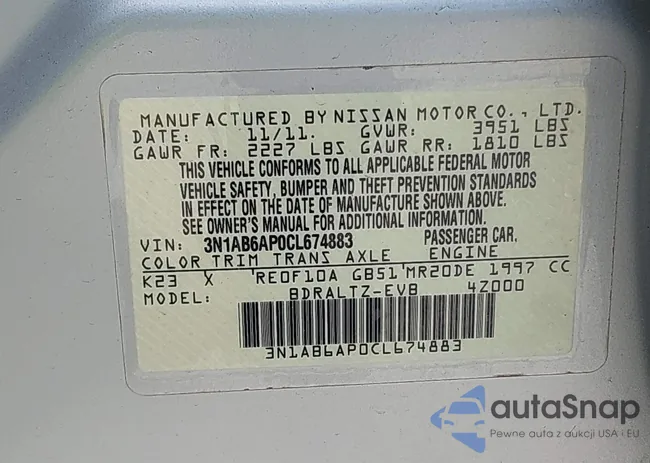 3N1AB6AP0CL674883: 42728393