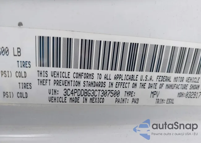 3C4PDDBG3CT307500: 42728446