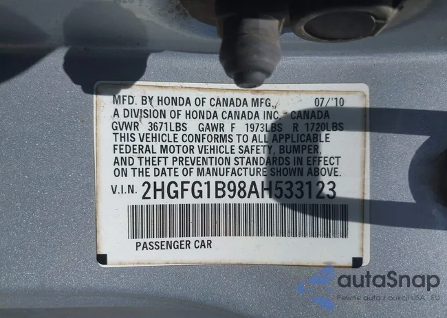 2HGFG1B98AH533123: 42728503