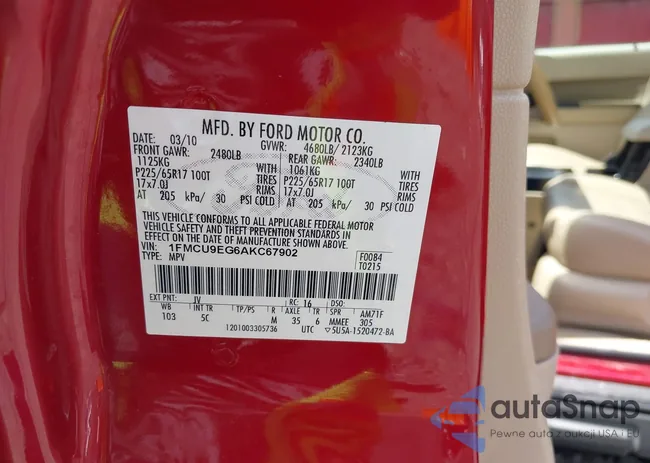 1FMCU9EG6AKC67902: 42727847