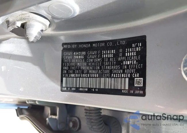 JHMCR6F59HC010060: 42727849