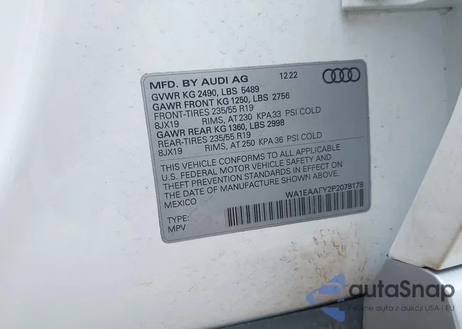 WA1EAAFY2P2078178: 42728023