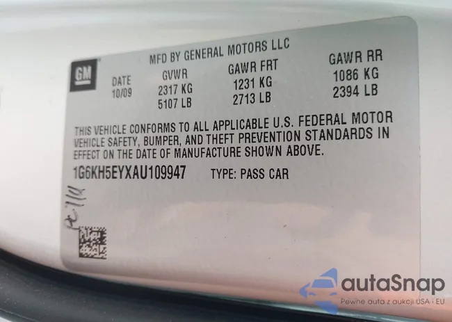 1G6KH5EYXAU109947: 42728041