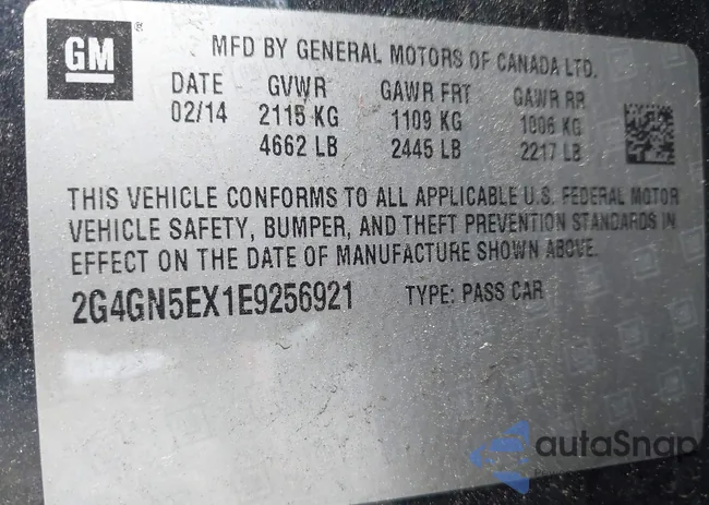 2G4GN5EX1E9256921: 42728063