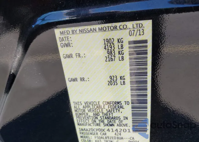 1N4AZ0CP0DC414201: 42729207