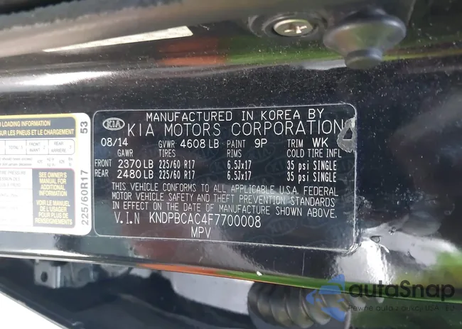 KNDPBCAC4F7700008: 42729222