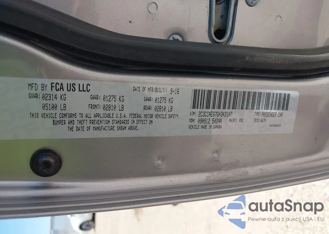 2C3CCAEG7GH343107: 42729270