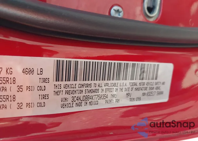 3C4NJDBB4KT750354: 42729393