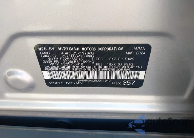 JA4ARUAU2RU011942: 42729409