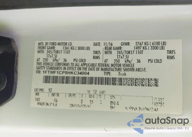 1FTMF1CP5HKC34004: 42729453