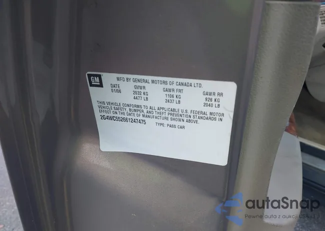 2G4WC552661247475: 42729476