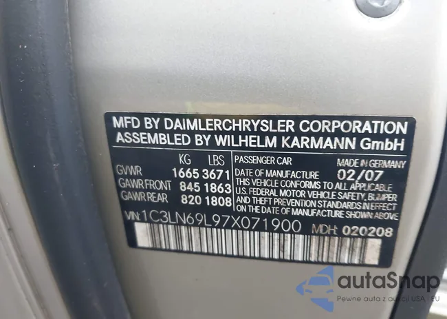 1C3LN69L97X071900: 42728745