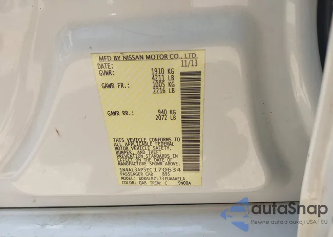 1N4AL3AP5EC170634: 42728796