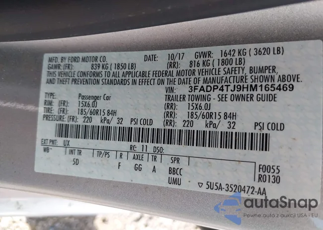 3FADP4TJ9HM165469: 42728947