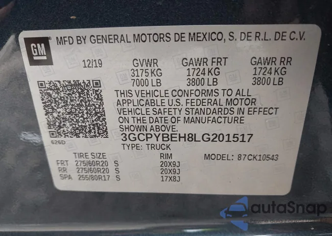 3GCPYBEH8LG201517: 42730151