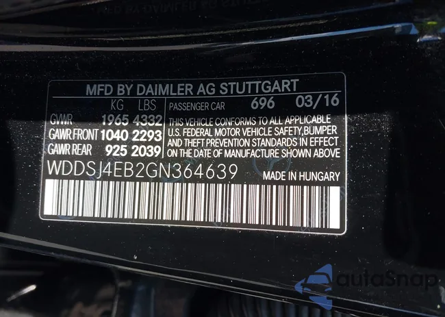 WDDSJ4EB2GN364639: 42730183