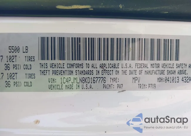 1C4PJMLN8KD167776: 42730399