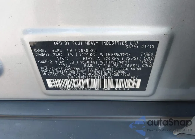 4S4BRBCC7D3278460: 42730507