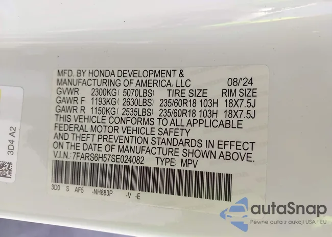 7FARS6H57SE024082: 42730631