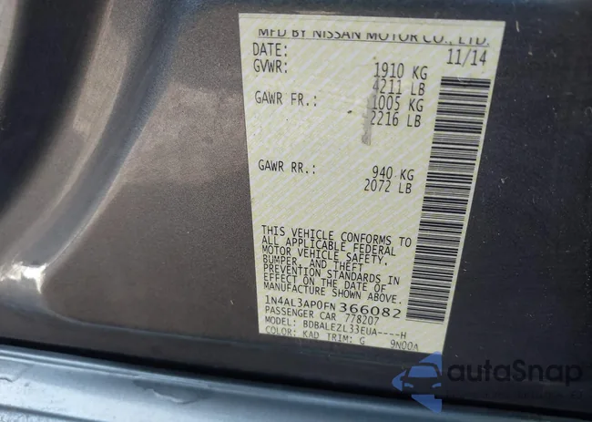 1N4AL3AP0FN366082: 42730679