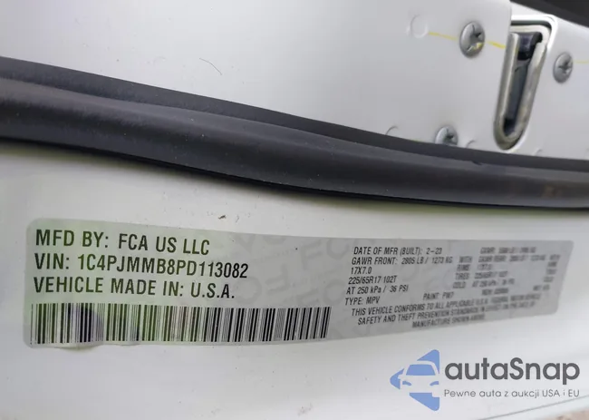 1C4PJMMB8PD113082: 42730721