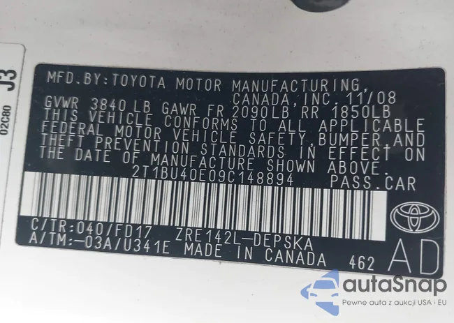 2T1BU40E09C148894: 42729915