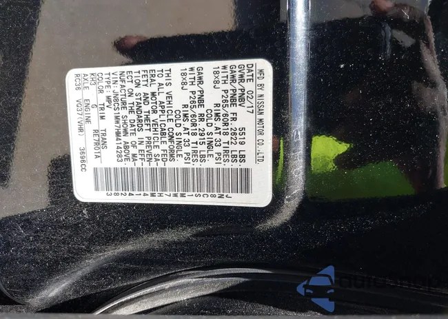 JN8CS1MW7HM414283: 42730040