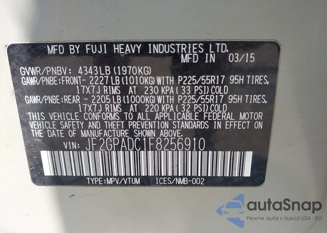 JF2GPADC1F8256910: 42731287