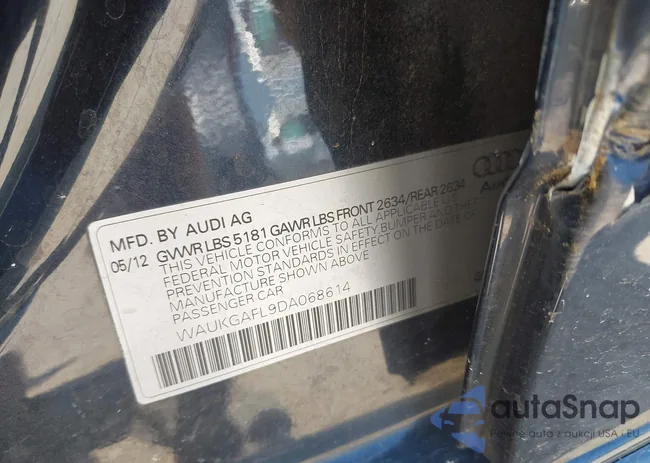 WAUKGAFL9DA068614: 42731299