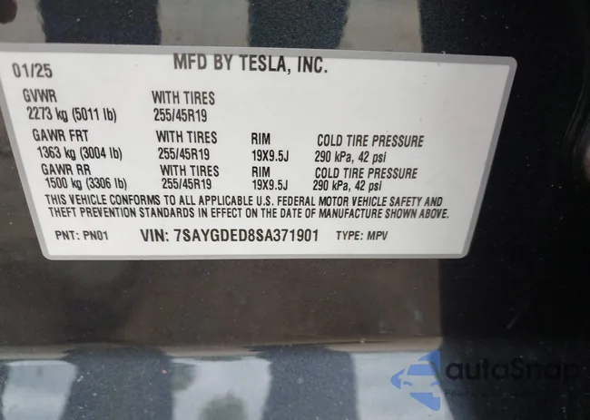 7SAYGDED8SA371901: 42731462