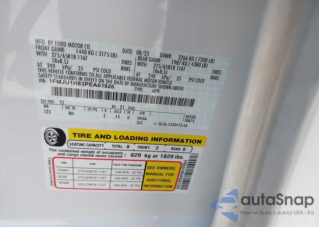 1FMJU1H83PEA61926: 42731576