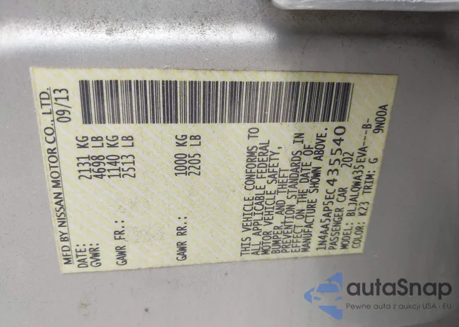 1N4AA5AP5EC435540: 42731611