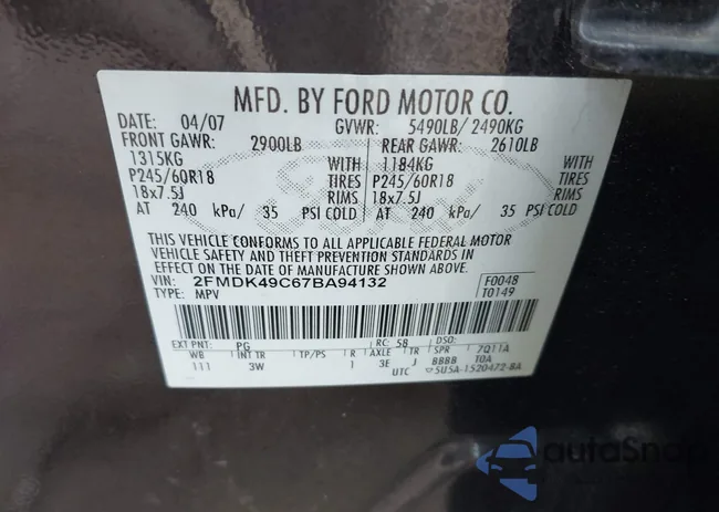 2FMDK49C67BA94132: 42731647