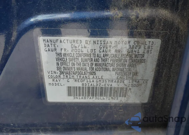 3N1AB7AP3GL671925: 42730997