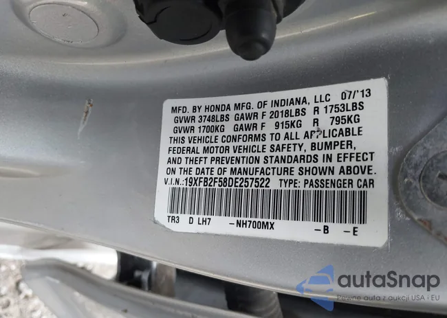 19XFB2F58DE257522: 42731137