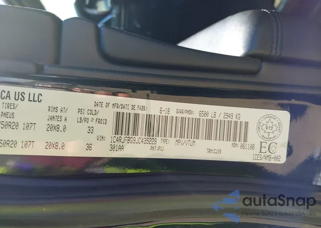 1C4RJFBG9JC435228: 42732241