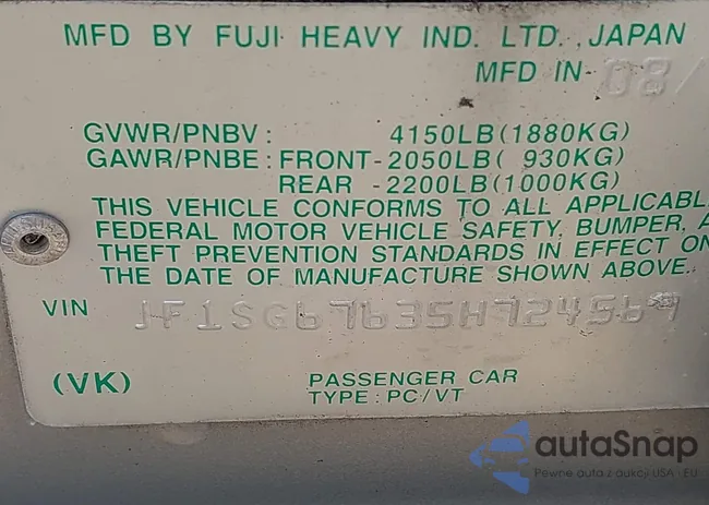 JF1SG67635H724569: 42732353