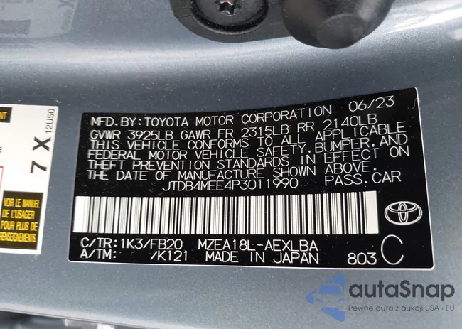 JTDB4MEE4P3011990: 42732386