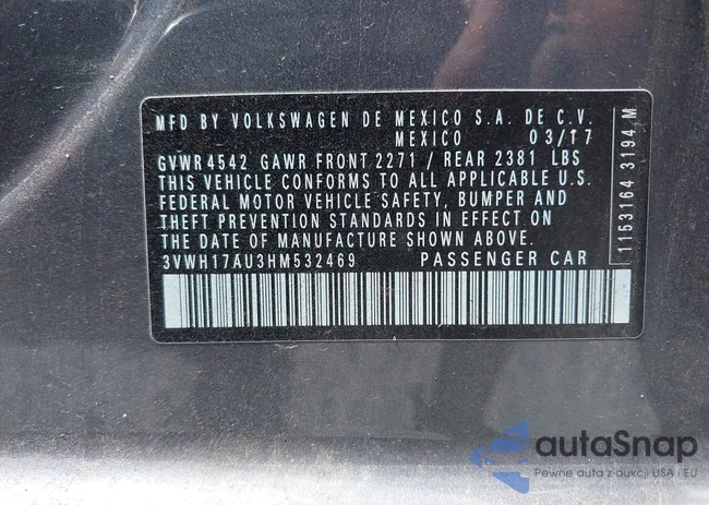 3VWH17AU3HM532469: 42732444