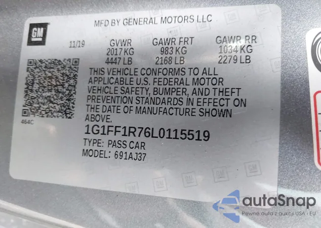 1G1FF1R76L0115519: 42732471