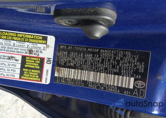 2T1BURHE4FC462111: 42732639