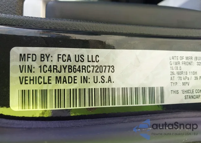 1C4RJYB64RC720773: 42731747