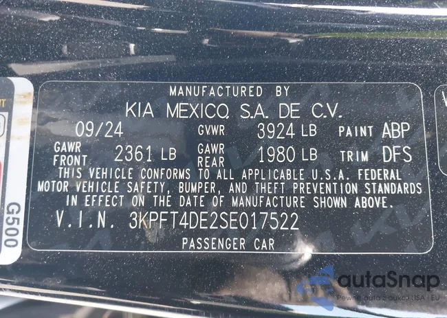 3KPFT4DE2SE017522: 42733297